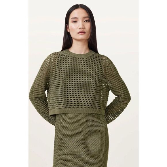 All Saints Miro Open Stitch Maxi 2-1 Dress - Picture 4 of 15